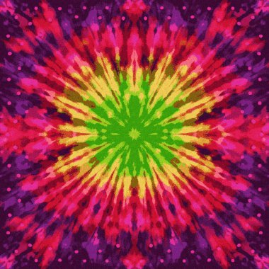 Yüksek çözünürlüklü beyaz tuval üzerinde boya ve Shibori yaratıcı desen