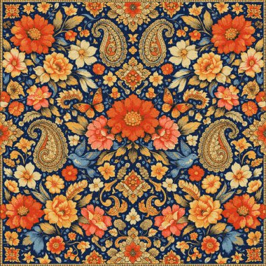 Yüksek çözünürlüklü beyaz tuval üzerinde boya ve Shibori yaratıcı desen