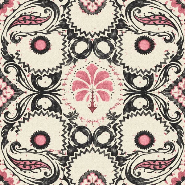 Yüksek çözünürlüklü beyaz tuval üzerinde boya kumaşı ve Shibori yaratıcı desen