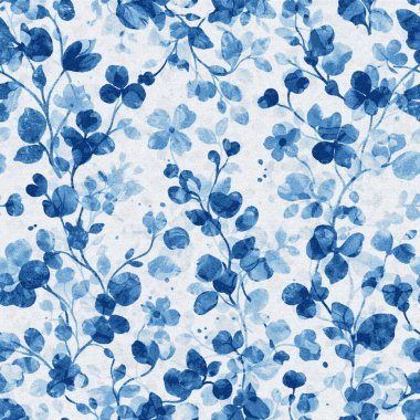 Yüksek çözünürlüklü beyaz tuval üzerinde boya kumaşı ve Shibori yaratıcı desen