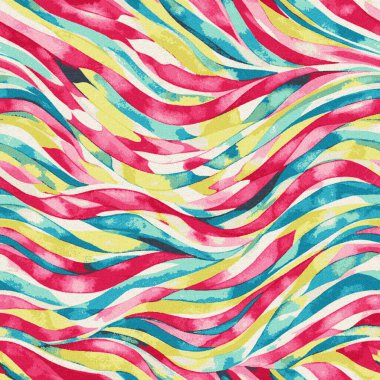 Yüksek çözünürlüklü beyaz tuval üzerinde boya kumaşı ve Shibori yaratıcı desen