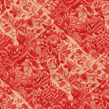 Yüksek çözünürlüklü beyaz tuval üzerinde boya kumaşı ve Shibori yaratıcı desen