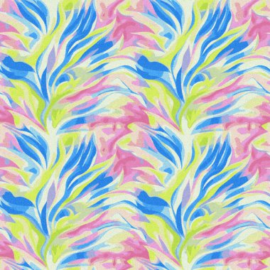 Yüksek çözünürlüklü beyaz tuval üzerinde boya kumaşı ve Shibori yaratıcı desen