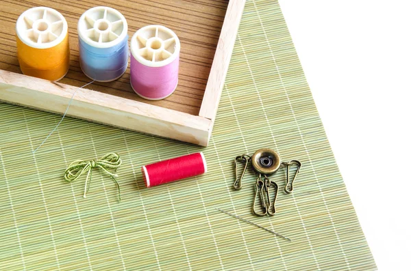 キット刺繍刺しゅうツール — ストック写真