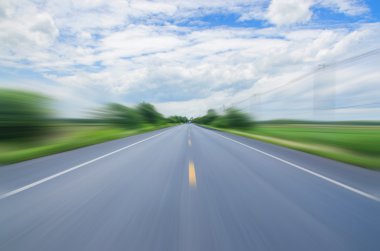 bulanık hareket sürmek ülke Road