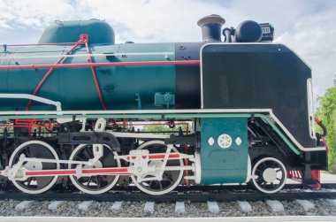 Eski tren yakın çekim 