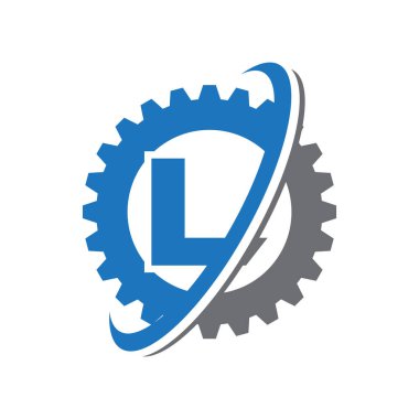 L harfi dişli logosu