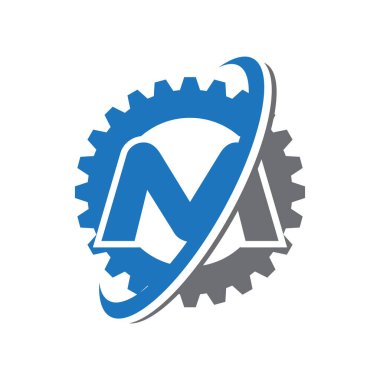 M harfi Gear logosu