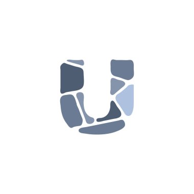 Taştan logolu U harfi