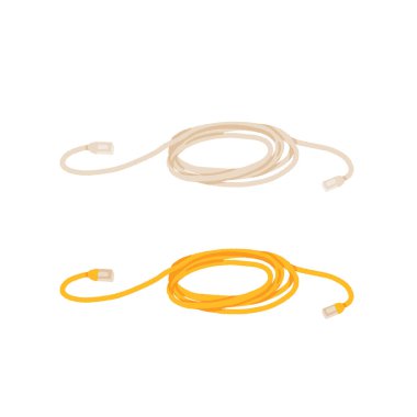 Veri merkezi sunucu altyapısı soğutma sistemi ağ kabloları ve bulut depolama teknolojisi vektör çizimi beyaz arkaplanda izole