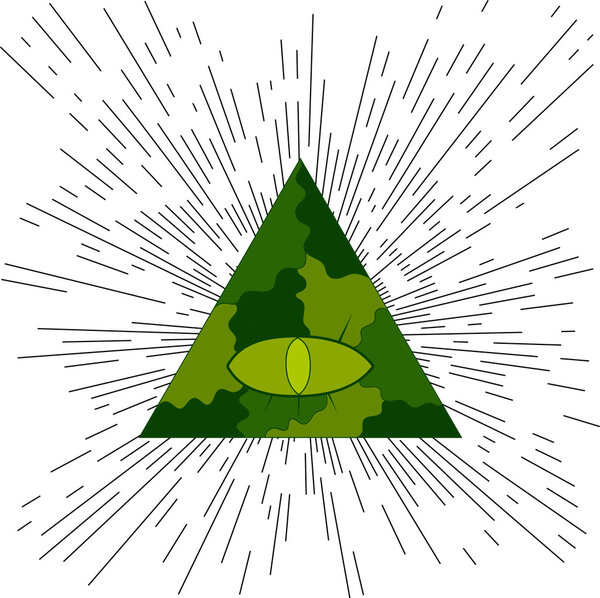 Eye of Providence. Masonic symbol.