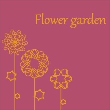 Tebrik kartı şablonu retro tarzı çiçekli, üzerinde beyaz izole. Doğum günü, anneler günü, Paskalya, teşekkür ederim, sempati, Davetiyeler, sosyal medya, web afiş için.