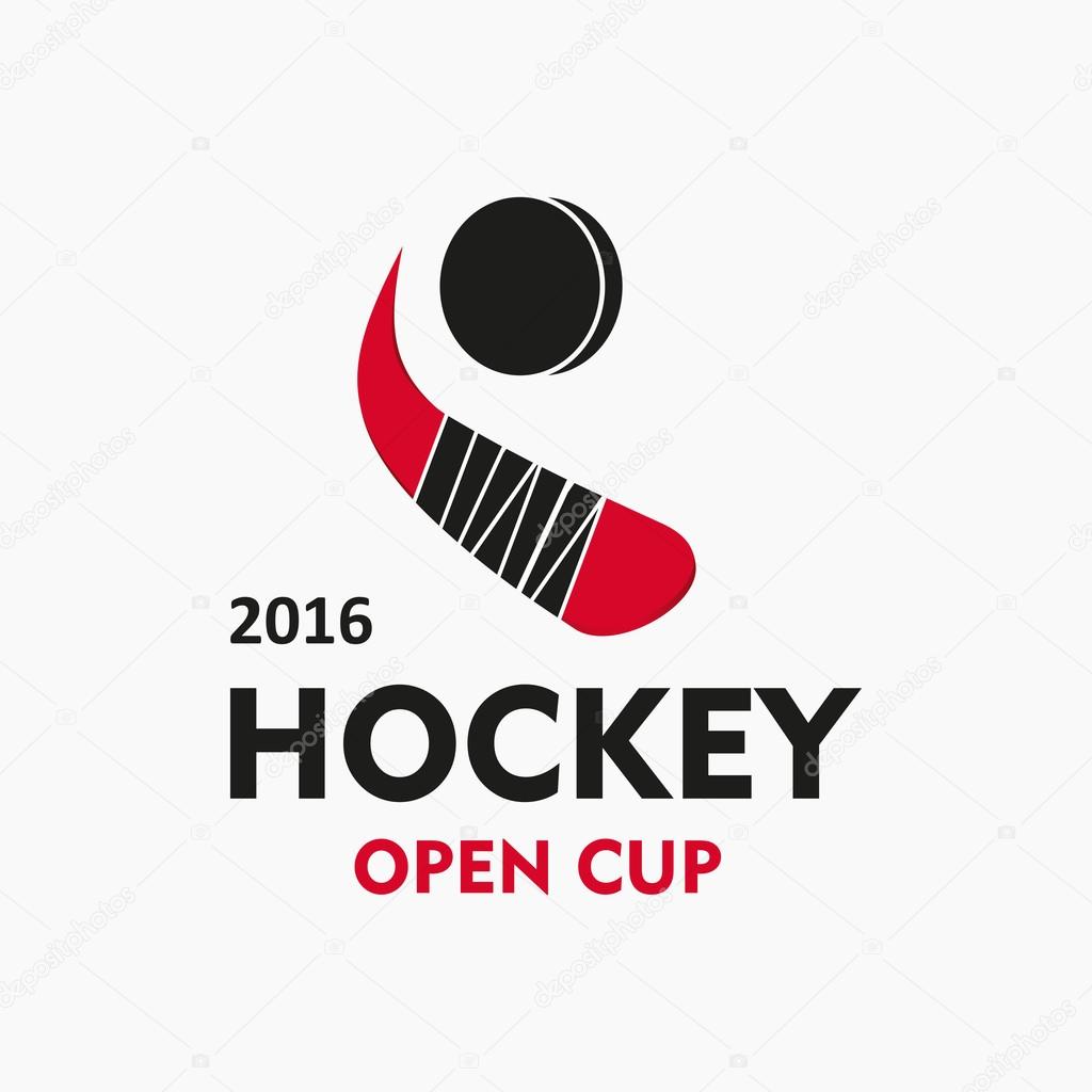 Hockey logo emblem vector. Logo hockey cup