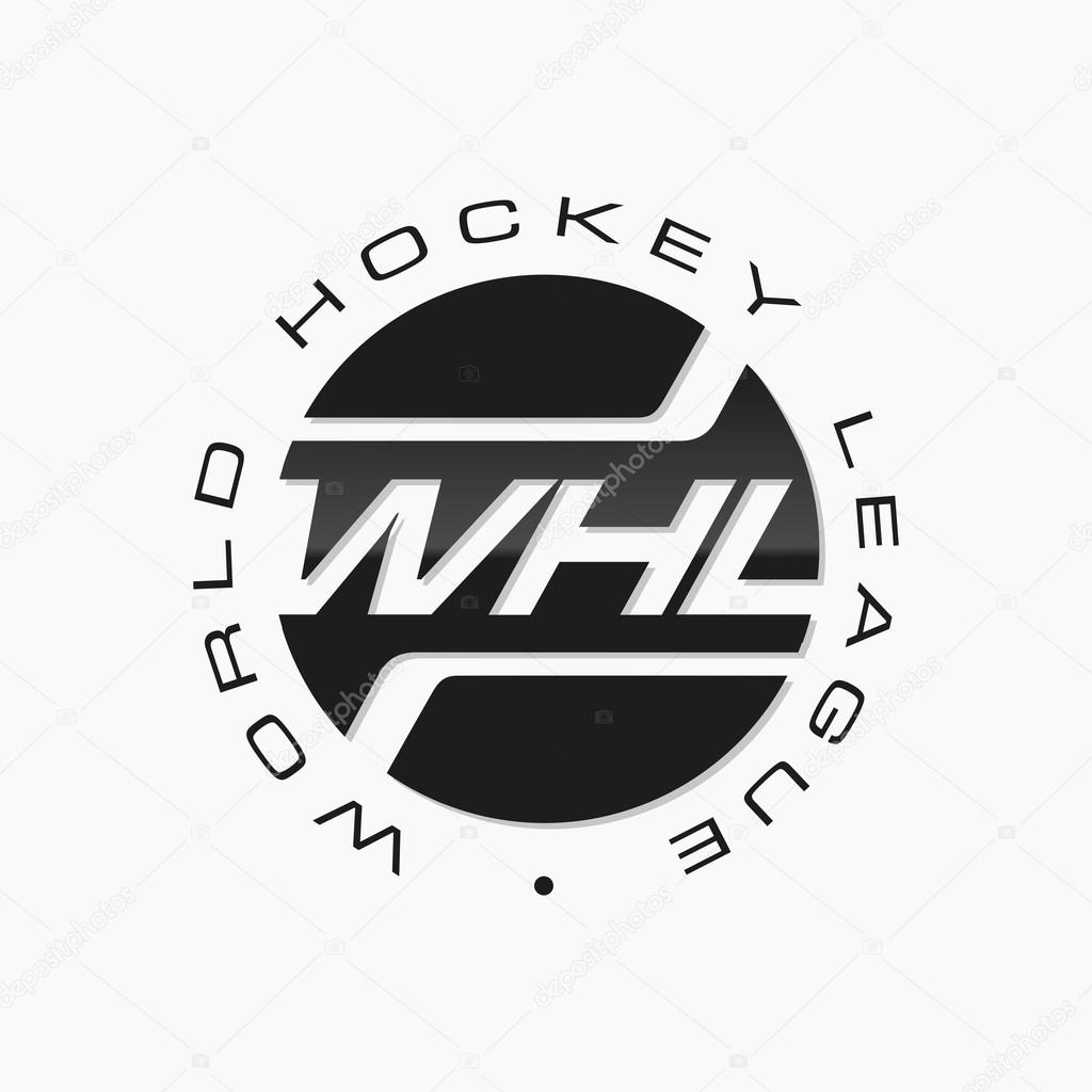 Hockey sport team logo emblem vector. Hockey puck vector.