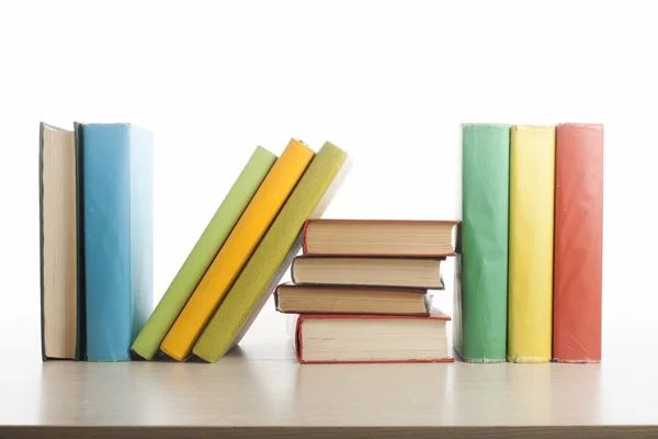 Stack of books isolated on white background. Education concept. Back to school. — Stock Photo, Image