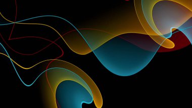 Parlak geometrik çizgileri olan çeşitli neon renk gradyan arkaplanı. Modern parlak şekiller ve çizgiler. Fütürist bir kavram. Kapak, poster, başlık, afiş, broşür, web sitesi, broşür