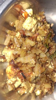 Lezzetli Asya yemeklerinin yakın görüntüsü