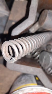 Araba motoru, yakın çekim - bir araba