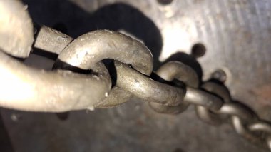 Metal bir zinciri kapat