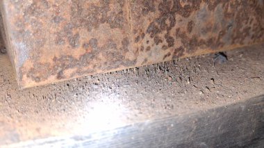 Paslı demir yüzeyli paslı demir