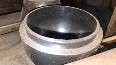 metal pipes in the workshop