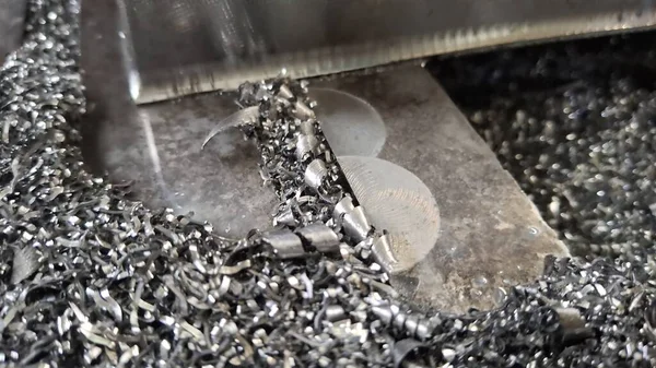 Metal makineye yakın çekim