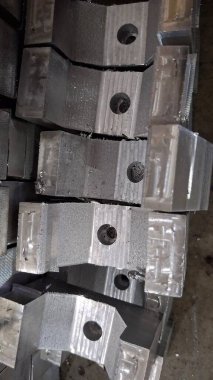 Metal ürünlerin üretimindeki metal parçalarının görüntüsü