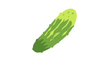 Yeşil sebze, salatalık ve salatalık. düz biçim tasarımı.