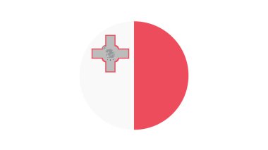 malta bayrağı daire içinde