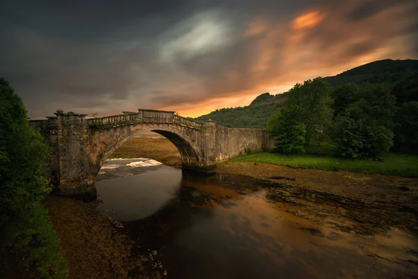 Garronbrücke im Sonnenuntergang — Stockfoto