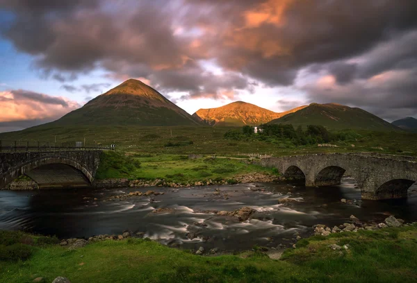 Drei Sligachan-Brücken — Stockfoto