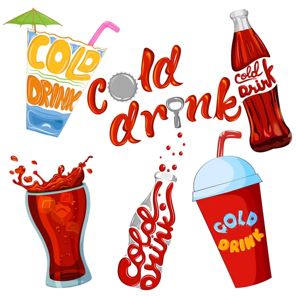 Soğuk içecek ve içecek ikonu.