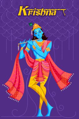 Hint Tanrı Krishna Bansuri oynarken