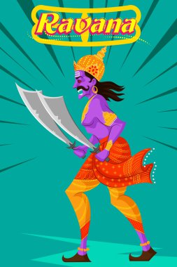 Hint Tanrı Ravana kılıç ile