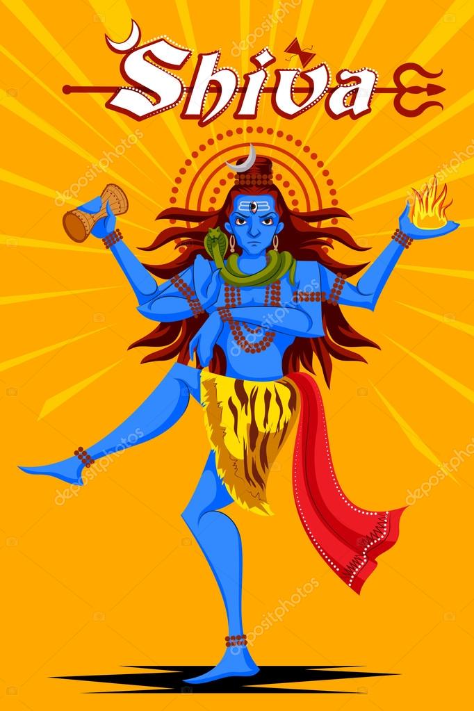 Indian God Shiva dancing in Nataraja pose Stock Vector Image by ©Vecton  #118153396