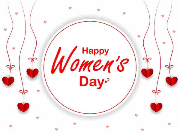 Happy Womens Day elegence Gruß zur Feier des 8. März — Stockvektor