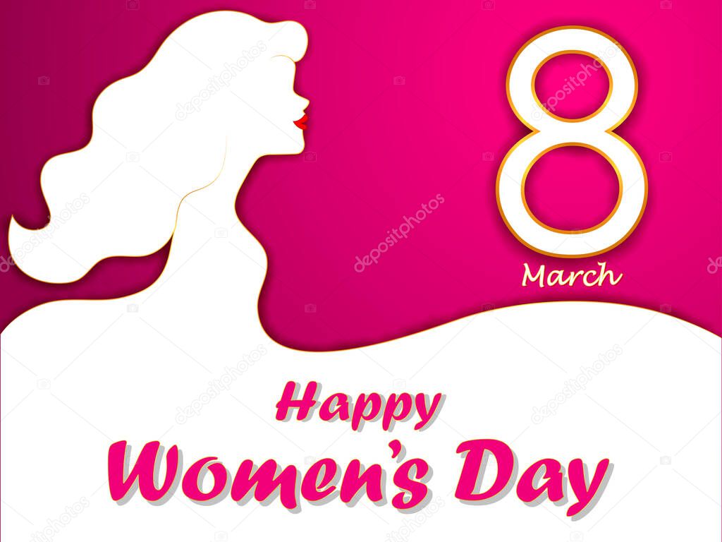 Happy Womens Day elegence greeting for 8th March celebration