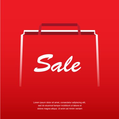 Satılık kırmızı poster