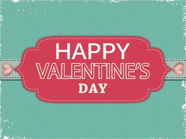 mutlu Sevgililer günü retro kartı