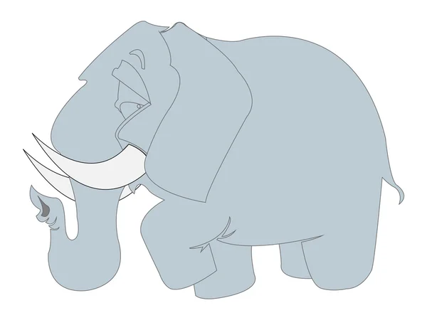 Niedlicher Cartoon-Elefant — Stockvektor