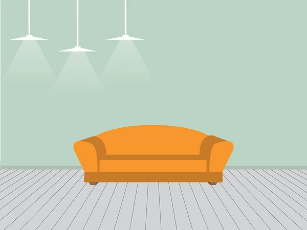 Ilustración de diseño interior — Vector de stock