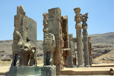 Antik persepolis, iran kalıntıları 