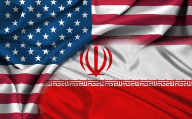 iran ve ABD bayrakları