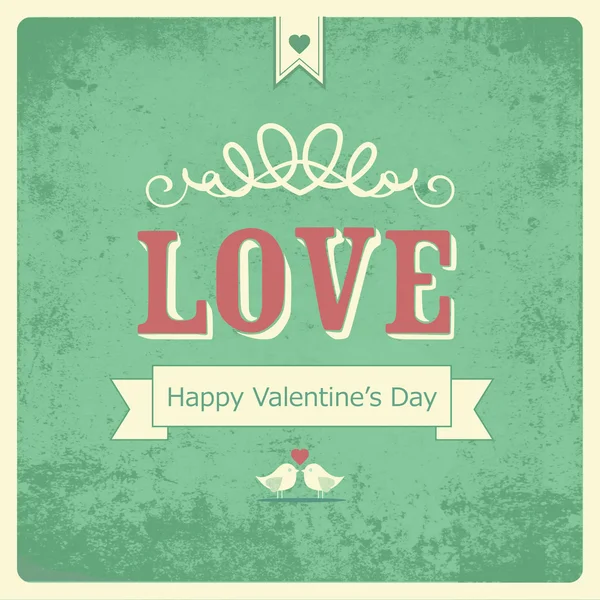 Cartão de Dia dos Namorados feliz — Fotografia de Stock