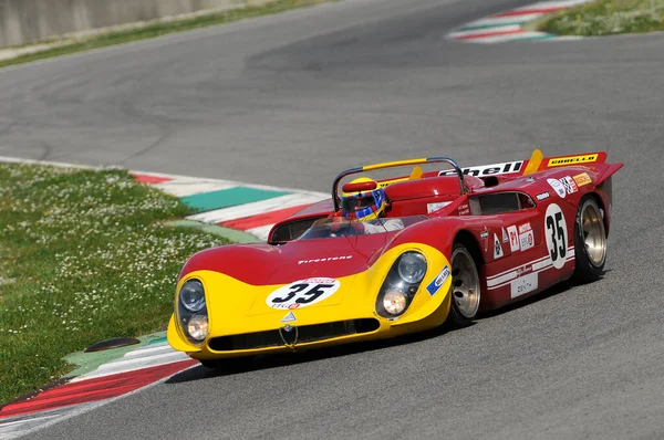 Mugello Historic Classic Avril 2014 Alfa Romeo T33 1969 Piloté — Photo