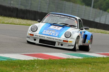 Mugello Tarihi Klasiği - 25 Nisan 2014 - PORSCHE 911 RSR - 1976 Laurent LALMAND tarafından Mugello Pisti, İtalya.