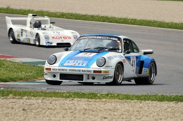 Mugello Historic Classic Avril 2014 Porsche 911 Rsr 1976 Piloté — Photo