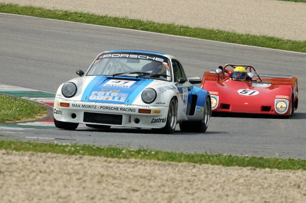 Mugello Historic Classic Abril 2014 Porsche 911 Rsr 1976 Conduzido — Fotografia de Stock