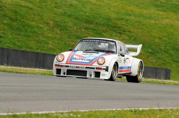 ムジェロ ヒストリー クラシック2014年4月25日 Porsche 934 1976 Hans Joerg Habner Jurgen — ストック写真