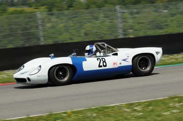 Mugello Historic Classic Abril 2014 Lola T70 Spyder 1965 Conduzido — Fotografia de Stock